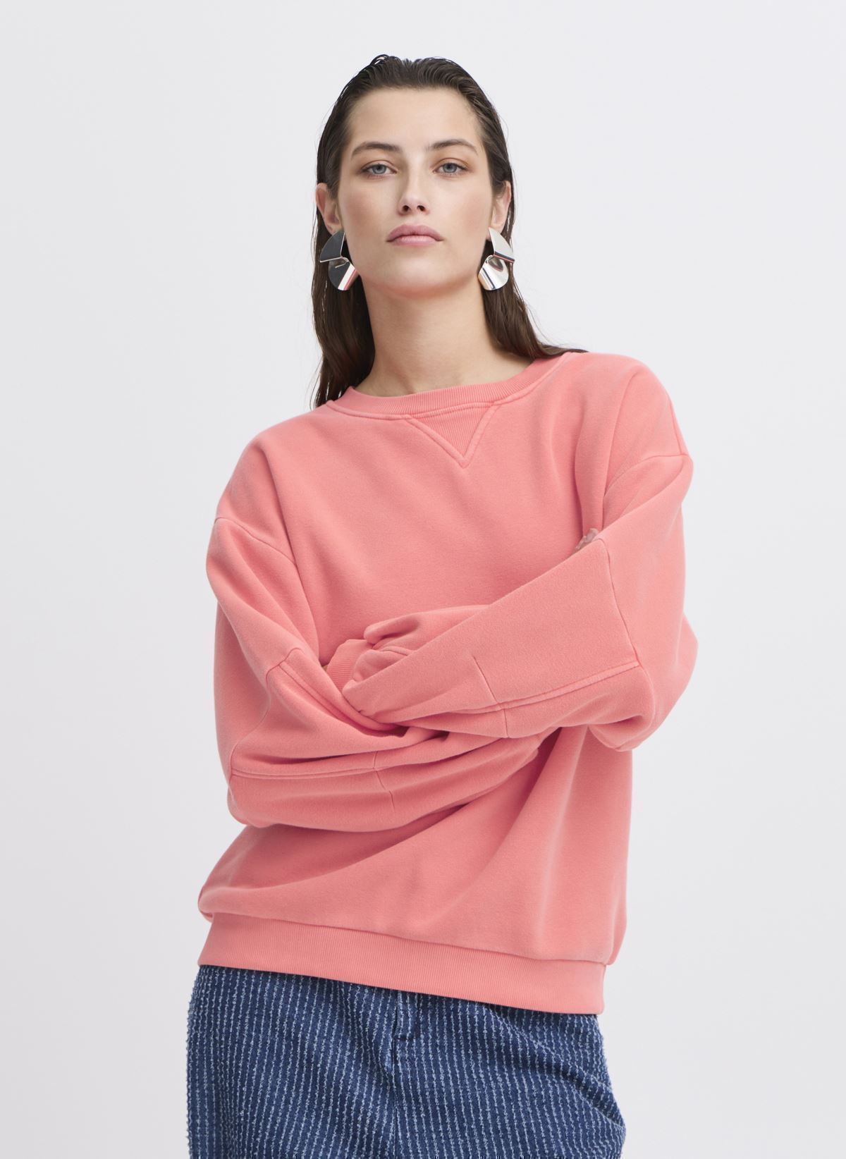 b.young Bystana Oversized Sweatshirt - Pink