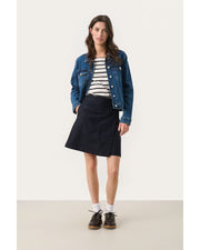 Part Two Tabitta Skirt - Black A-Line Mini Skirt