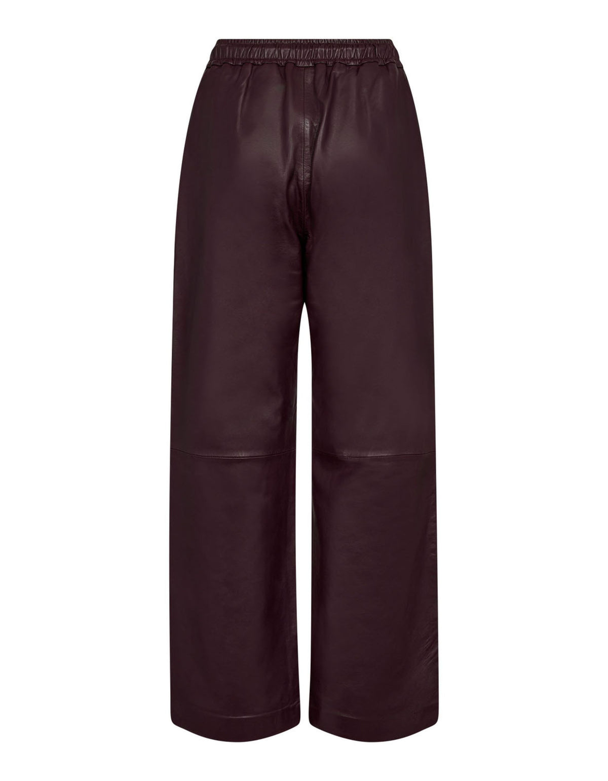 Co'couture Phoebe CC leren instapbroek – bordeauxrood