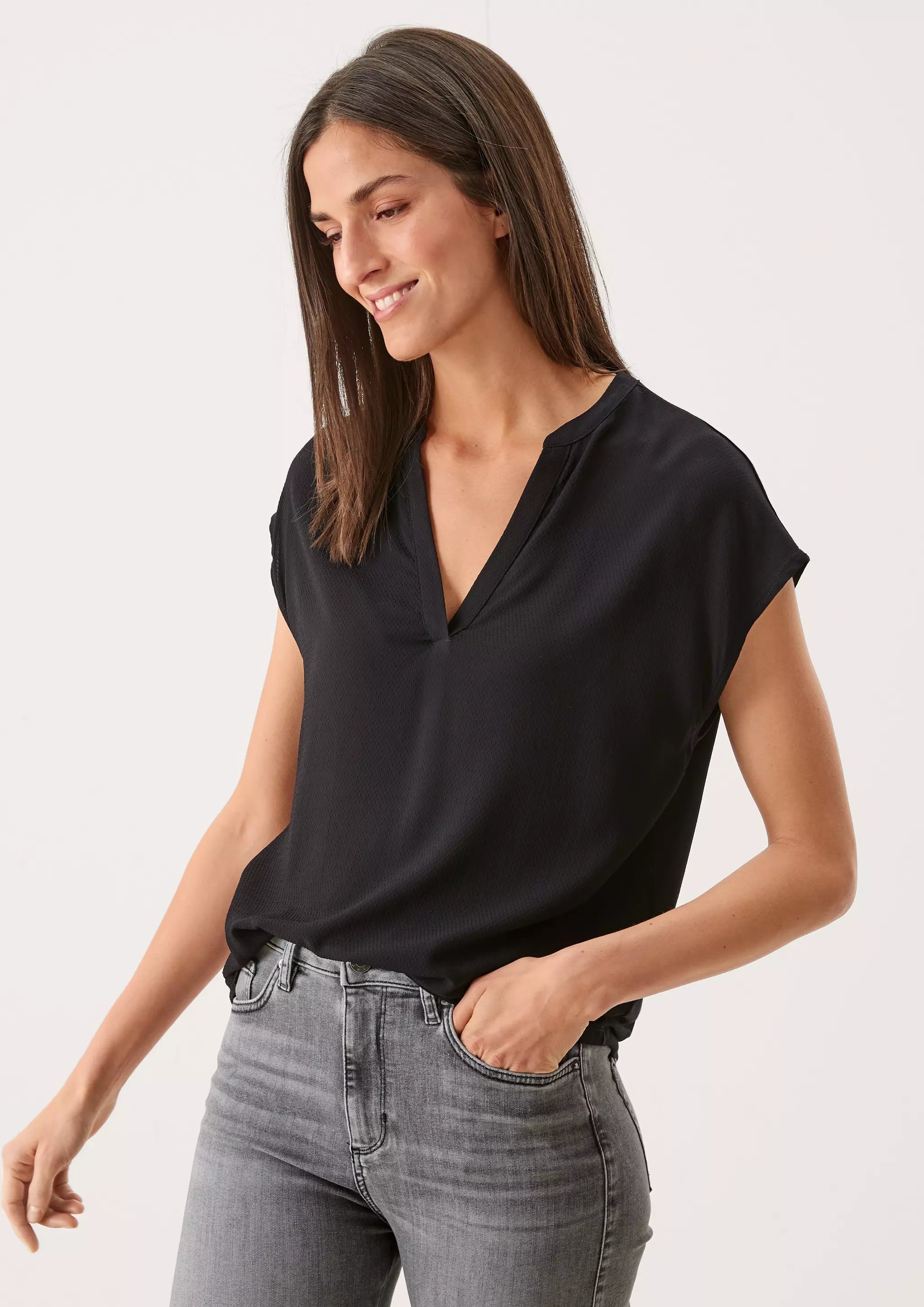 s.Oliver Viscose Shirt Material Mix