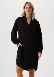 Neo Noir Lexia Crepe Dress – Black
