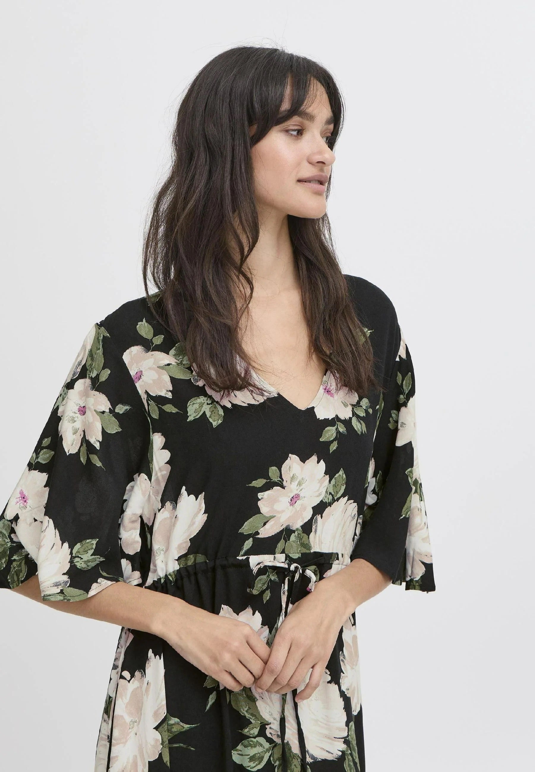 b.young BYMMJOELLA - Maxi dress - black roses