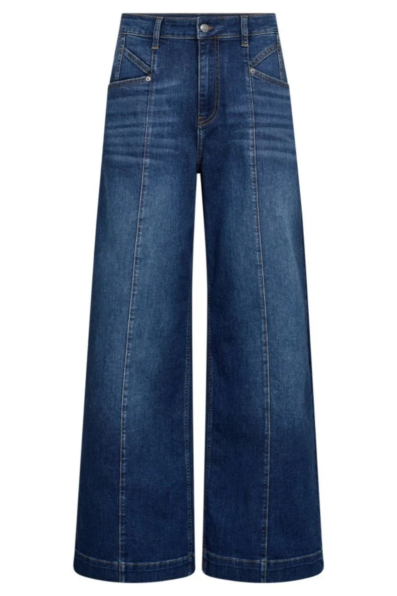 Co'couture Tyler CC jeans met wijde pijpen – denimblauw