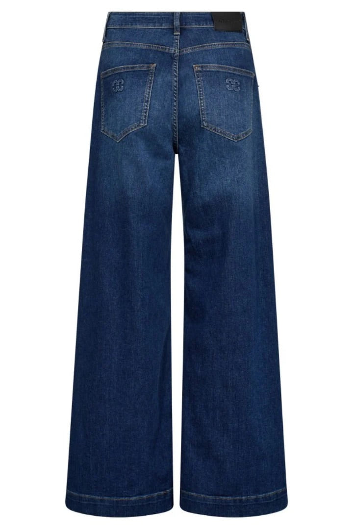 Co'couture Tyler CC jeans met wijde pijpen – denimblauw
