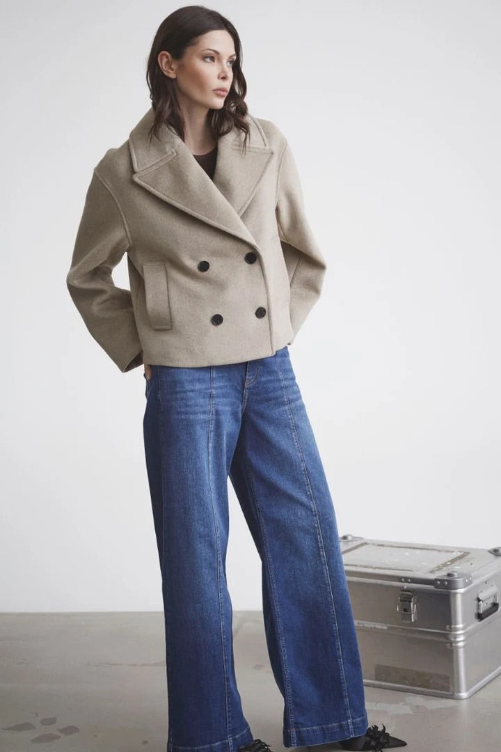 Co'couture Tyler CC jeans met wijde pijpen – denimblauw