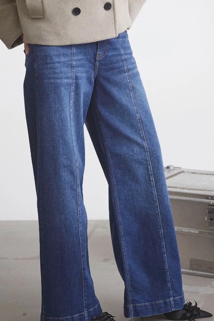Co'couture Tyler CC jeans met wijde pijpen – denimblauw