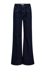 Co'couture Theo CC jeans met wijde pijpen – donkere denim
