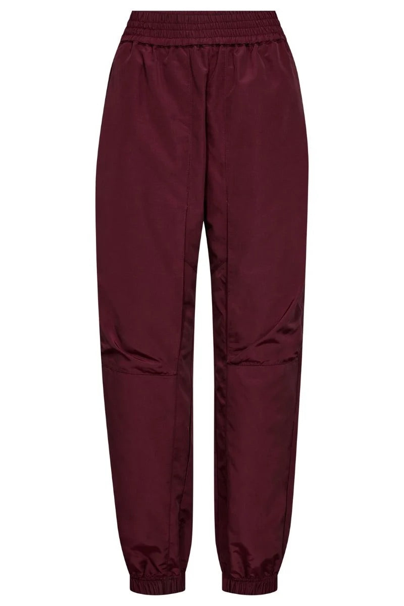 Co'couture Trice CC Tech joggingbroek – bordeauxrood