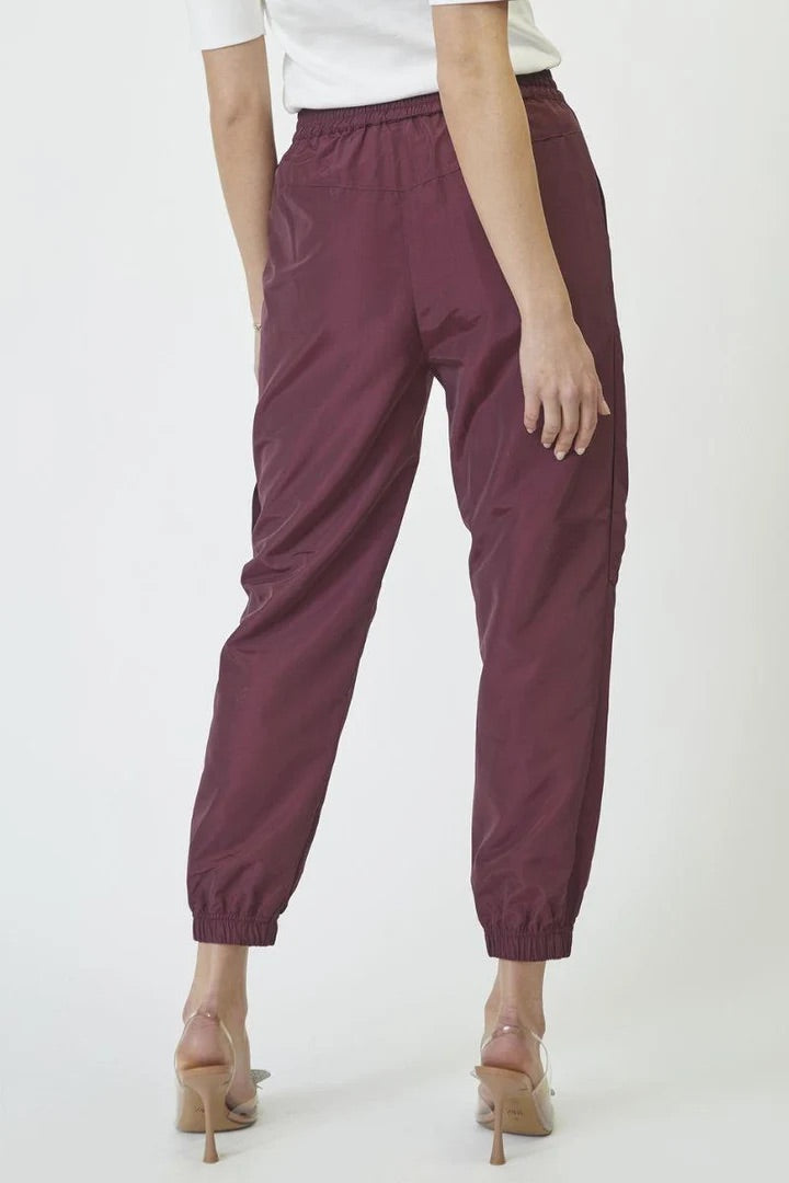 Co'couture Trice CC Tech joggingbroek – bordeauxrood