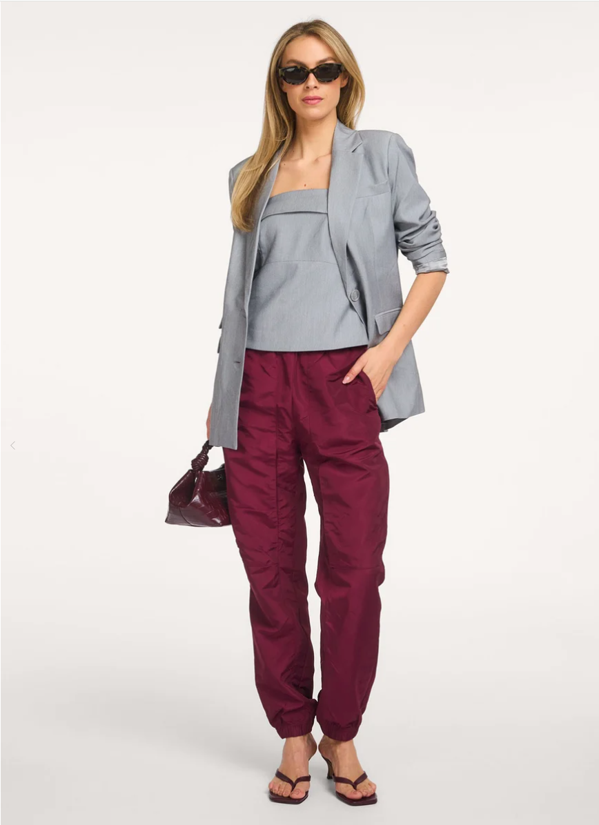 Co'couture Trice Tech broek – bordeauxrood