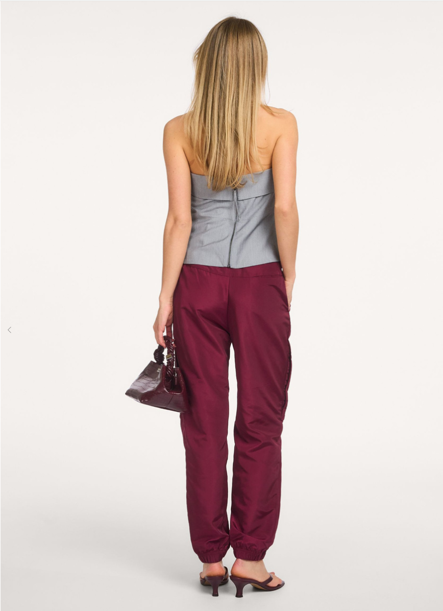 Co'couture Trice Tech broek – bordeauxrood