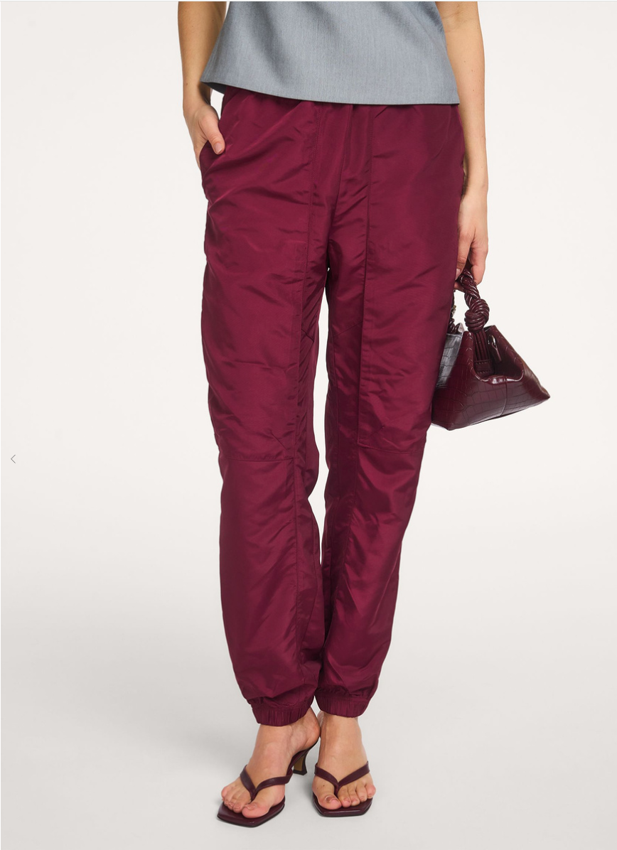 Co'couture Trice Tech broek – bordeauxrood