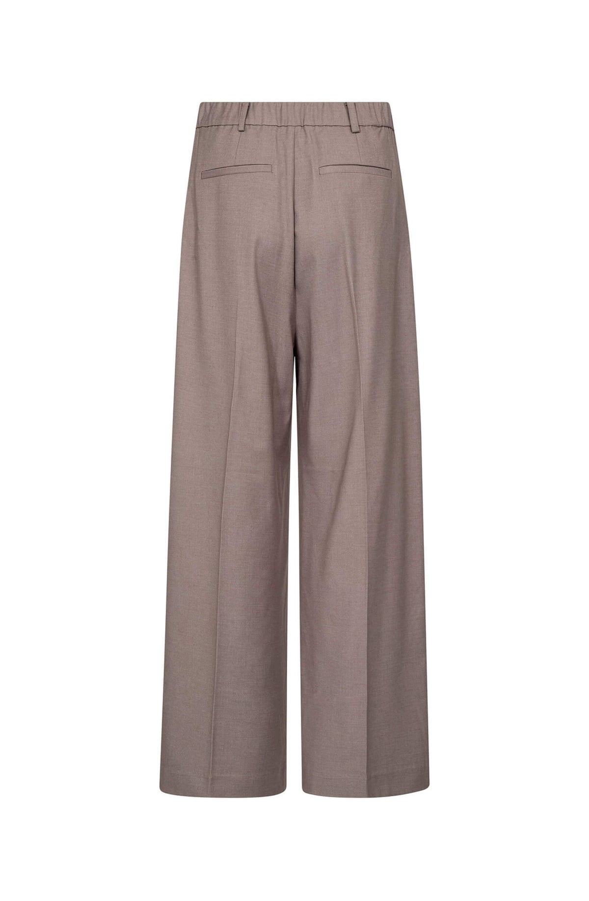 Co'couture Matty broek met golvende naad en wijde pijpen – mauve