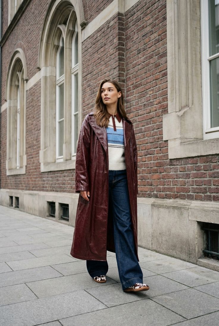 Co'couture Tory gestreepte trui met rits aan de hals – ecru