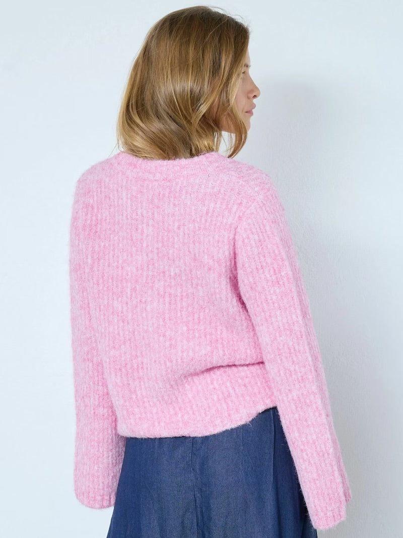 Co'couture Charlie vest met V-hals – lichtroze