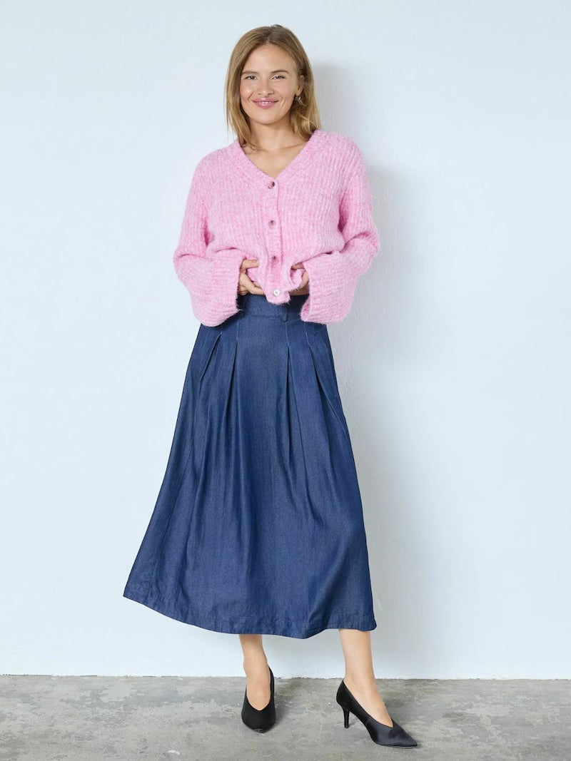 Co'couture Charlie vest met V-hals – lichtroze
