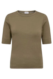 Co'couture Granny CC T-shirt met korte mouwen – legergroen