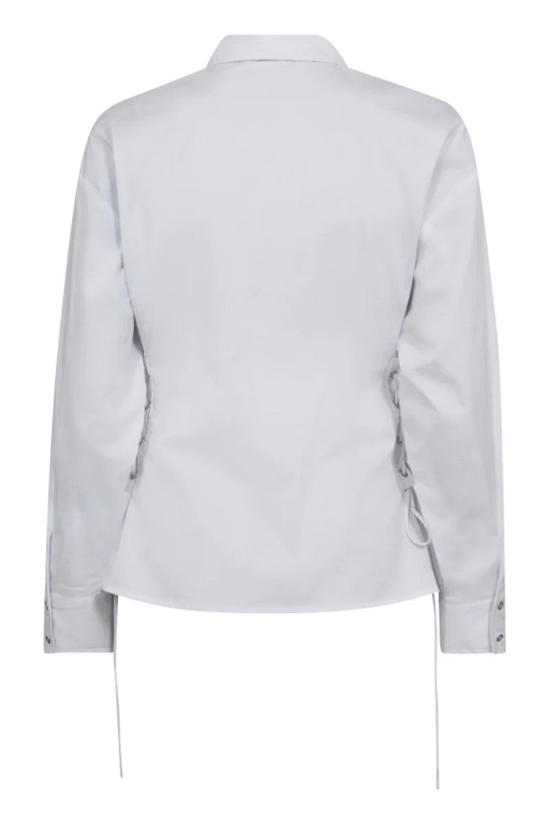 Co'couture Poppy overhemd met broderie en strik