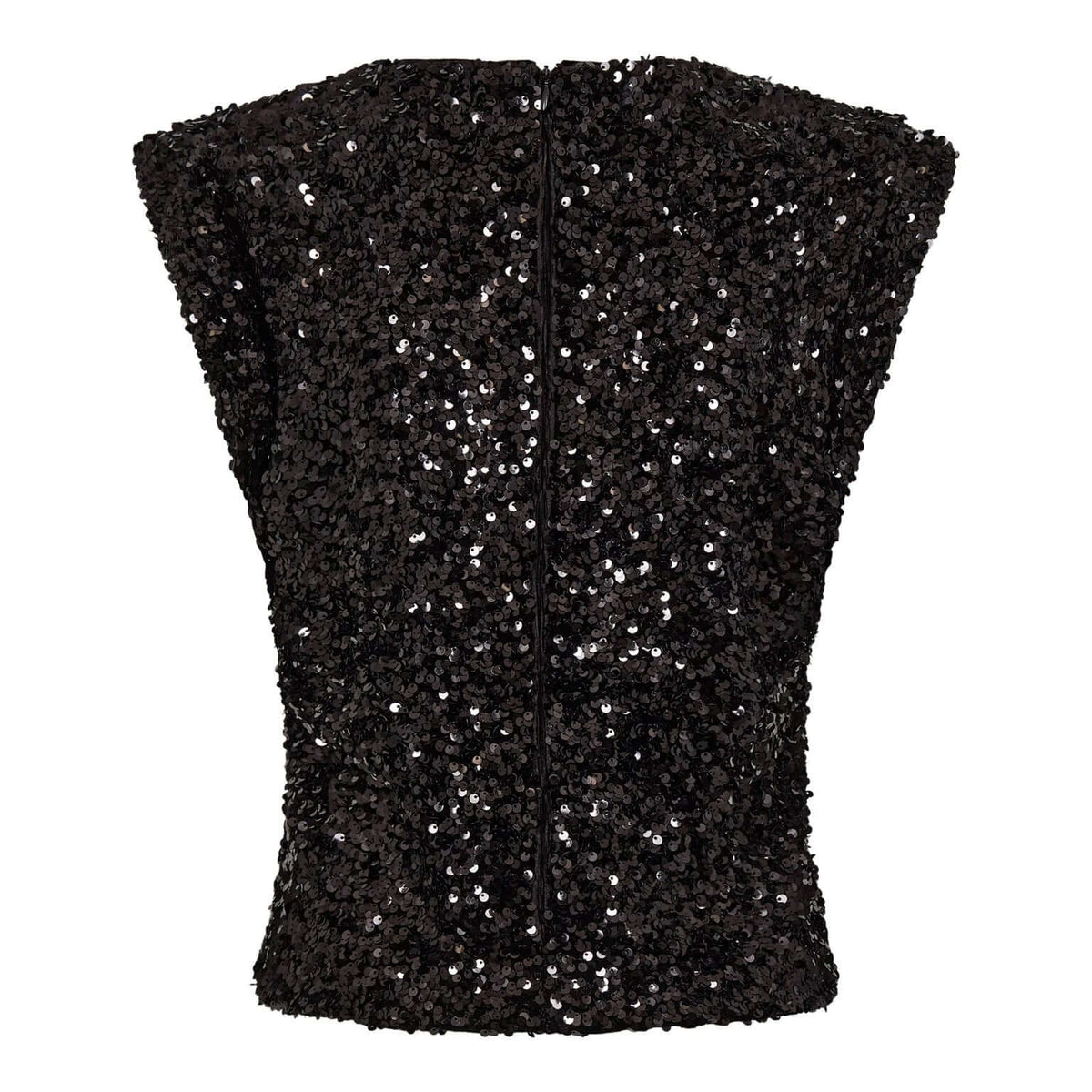 Co'couture Roslyn CC top met pailletten – zwart