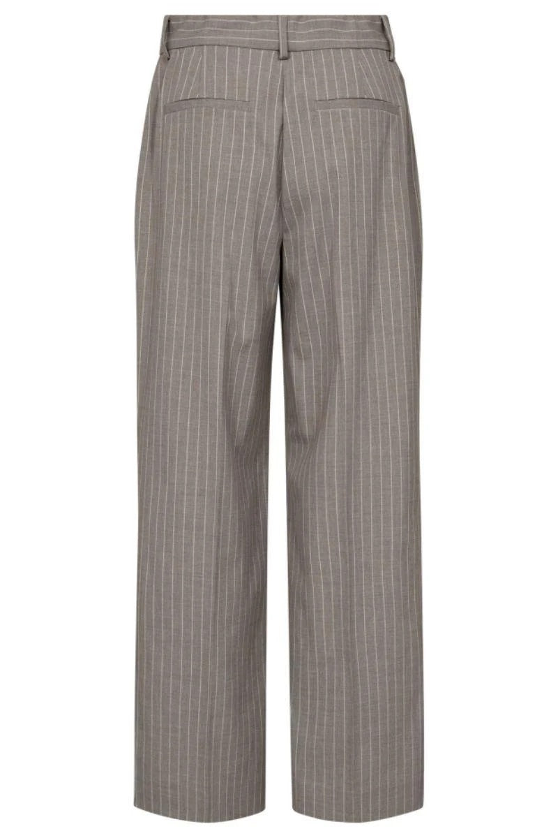 Co'couture Quin Pin broek met wijde pijpen – nertskleur