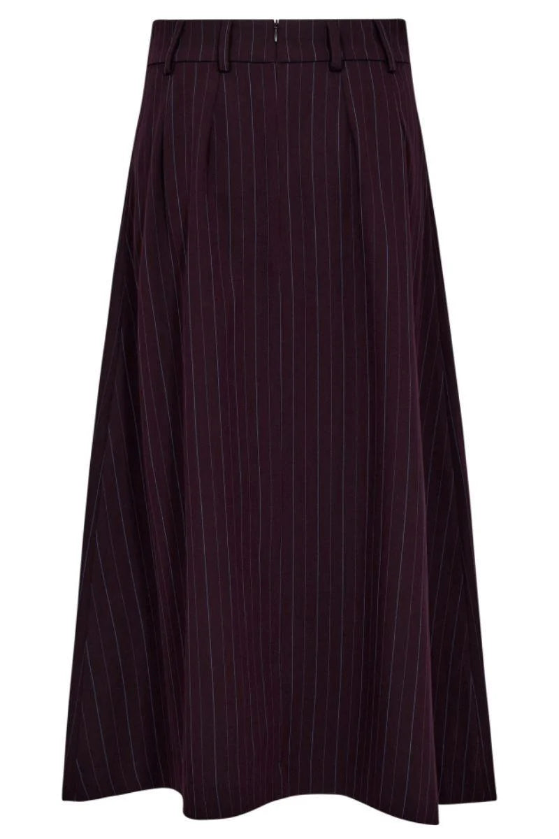 Co'couture Anya CC Trinny plooirok – pruimpaars