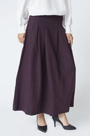Co'couture Anya CC Trinny plooirok – pruimpaars