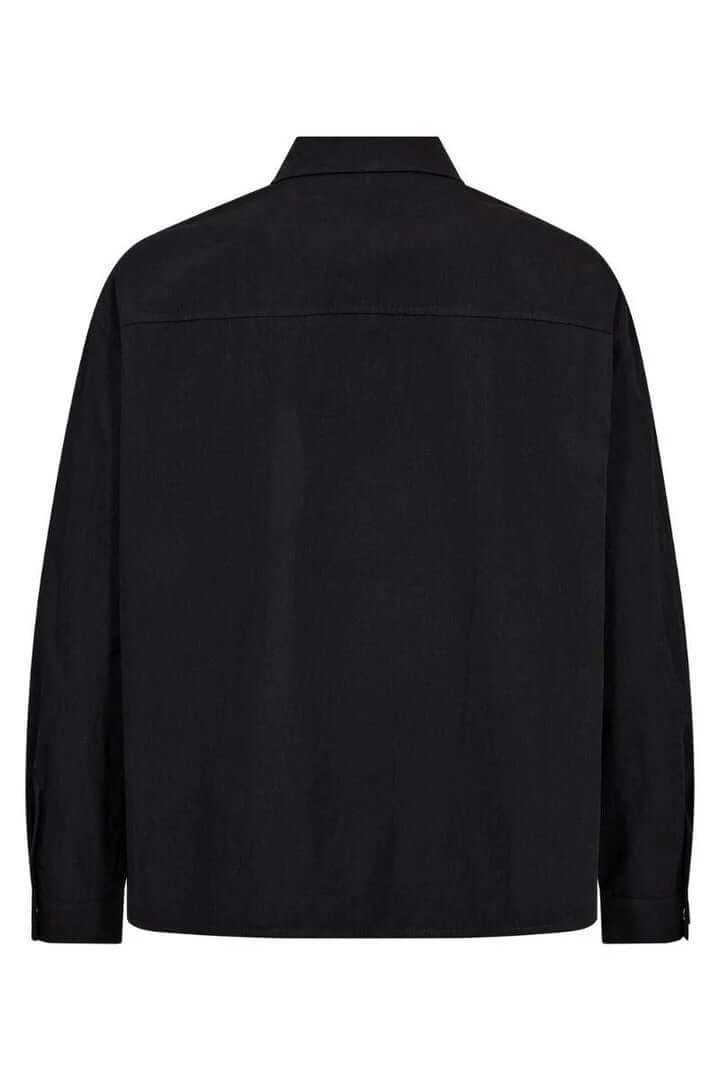 Co'couture Acasia CC overhemd met lange mouwen – zwart