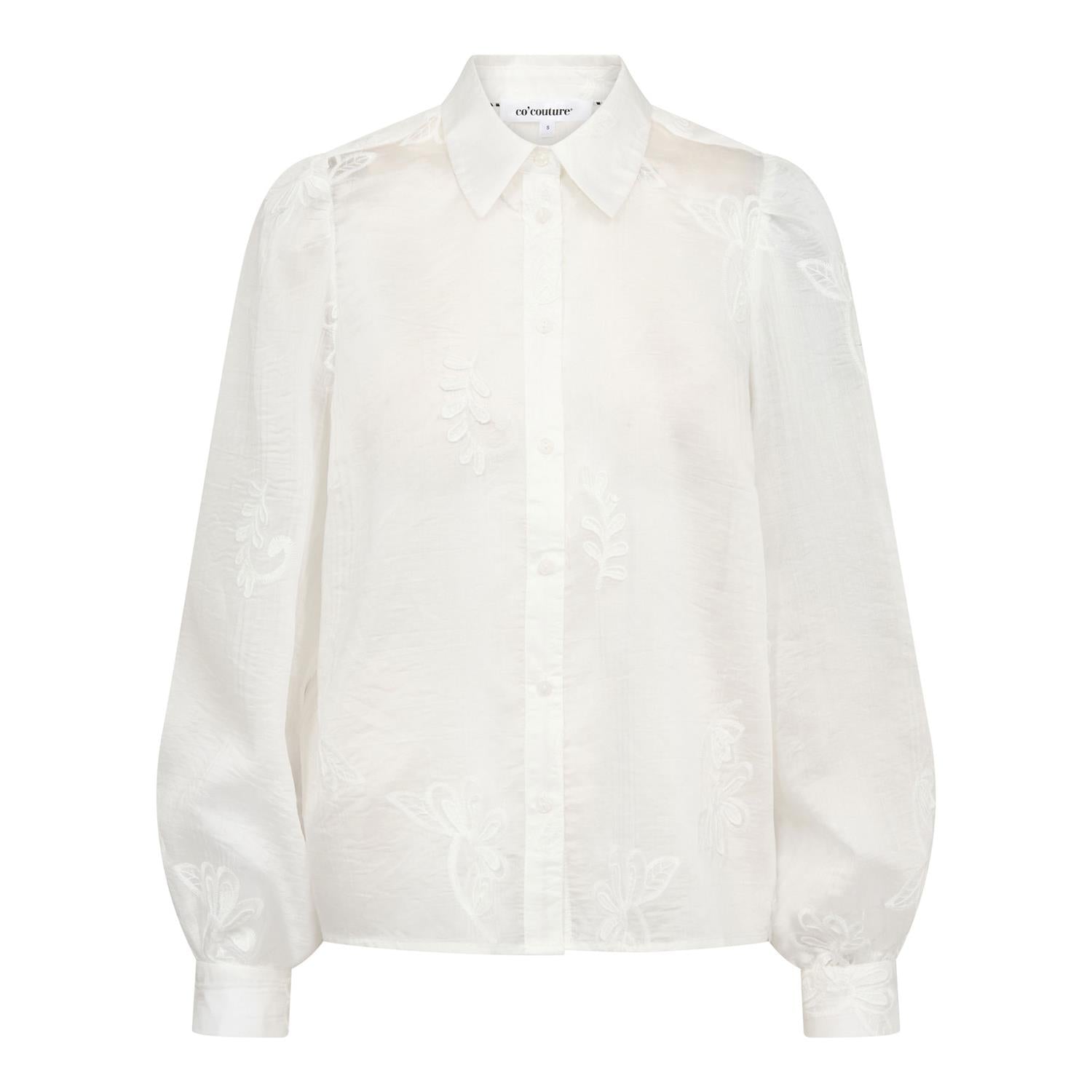 Co'couture Novin CC Embroidered Shirt – Off White