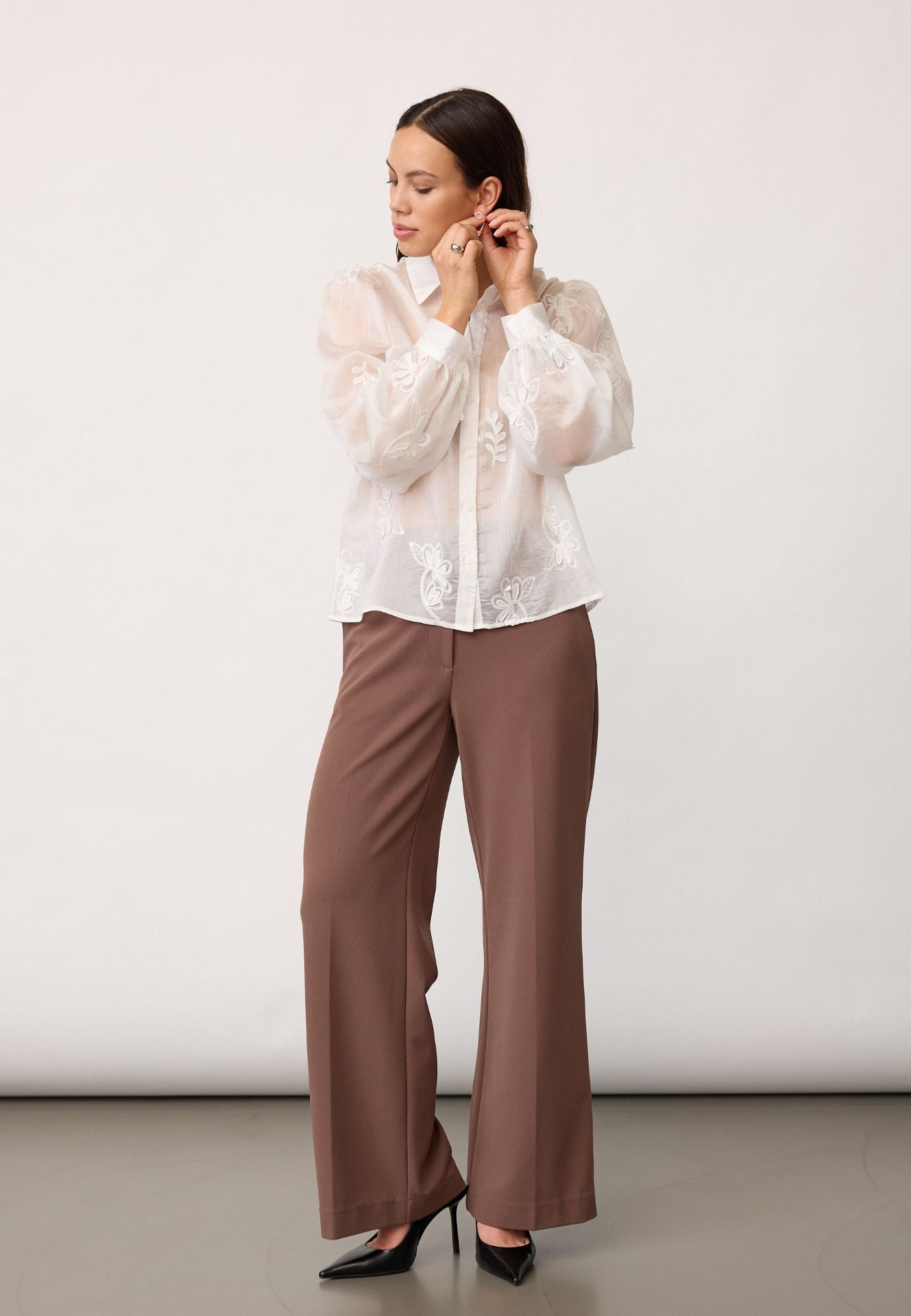Co'couture Novin CC Embroidered Shirt – Off White
