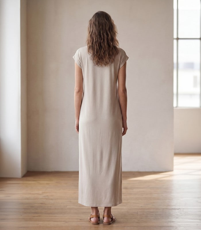 PIECES PCANDORA SS O-Neck Lena Maxi Dress