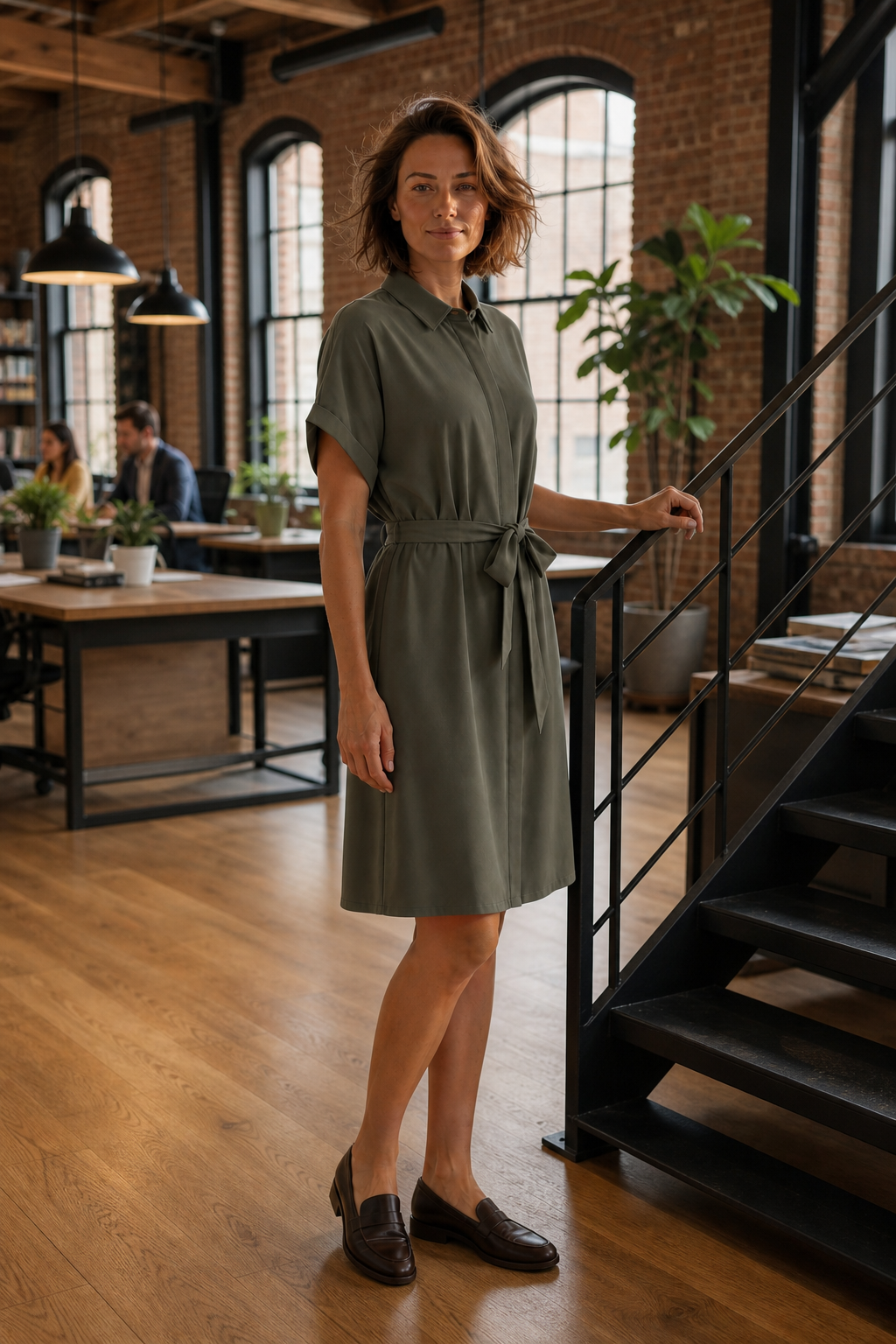 Vero Moda VMEASY JOY Shirt Dress – Khaki