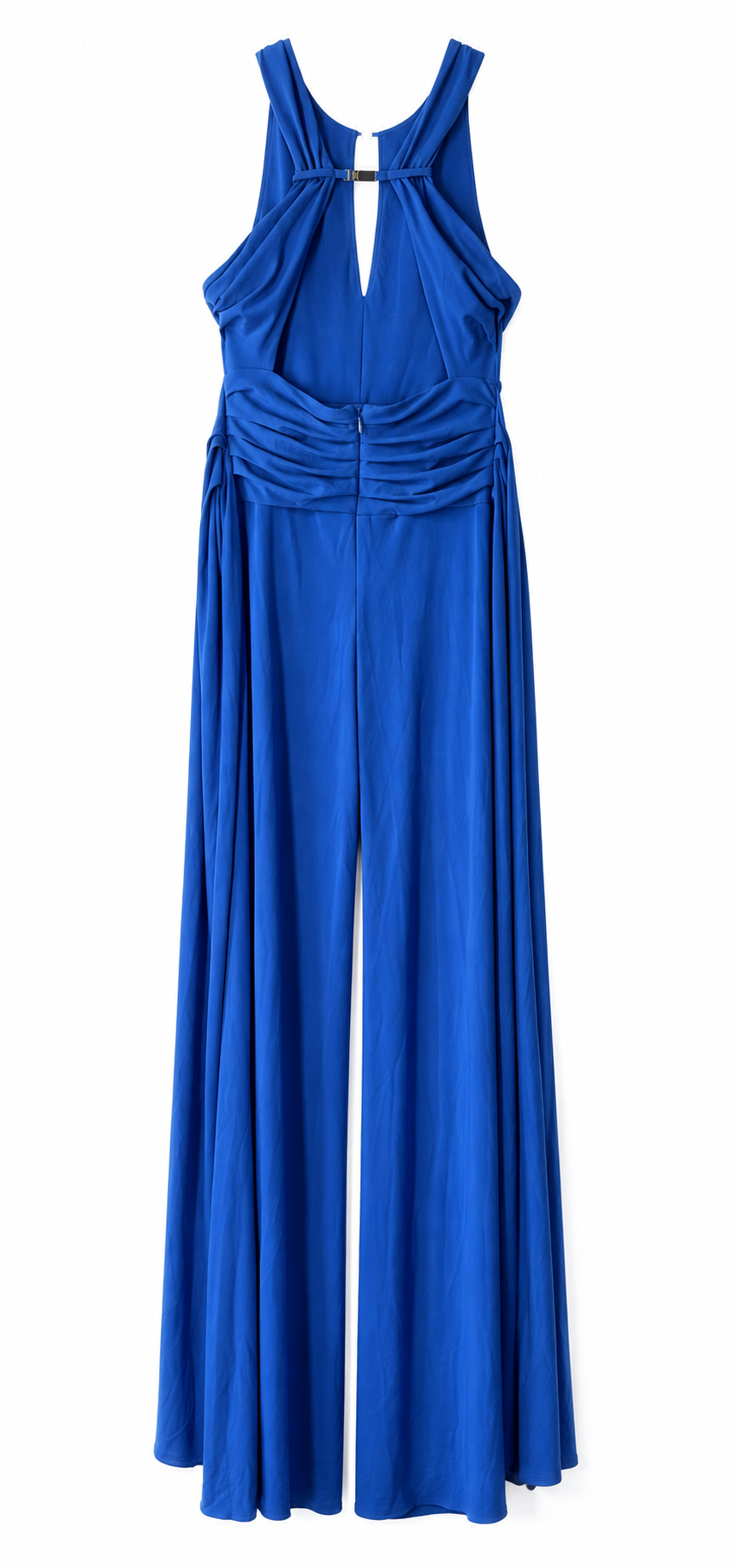 Kobaltblauwe mouwloze Marciano by Guess Kiki jumpsuit met wijde pijpen.