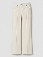 Crèmekleurige Marciano by Guess broek met uitlopende pijpen.