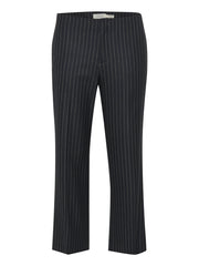 Part Two LemoniPW Trousers - Black Pinstripe Tailored Pants