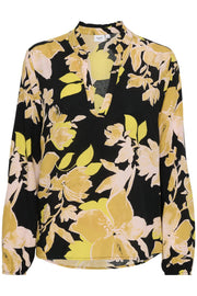 Saint Tropez Eda Printed Blouse - Black Burnished Florals